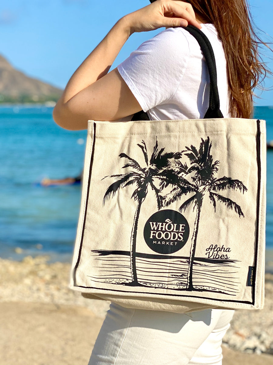 Whole foods best sale canvas tote bag