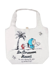 Doraemon White Hawaii Foldable エコバッグ