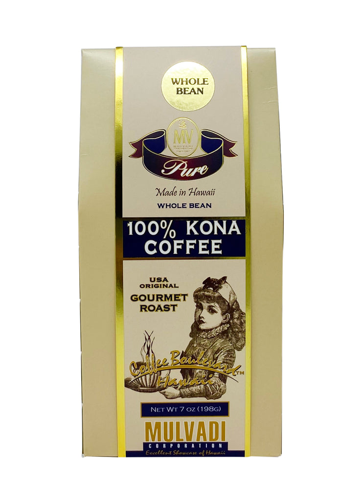 Mulvadi 100% Kona Hawaiian Ground Coffee グラウンド グルメロースト／7oz