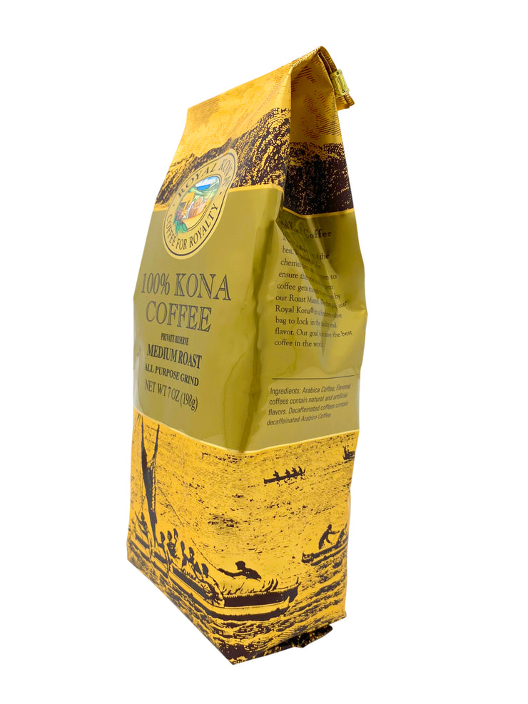 Royal Kona 100% Hawaiian Kona Coffee グラウンド プライベートリザーブミディアムロースト／7oz